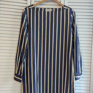 Maison Kitsune Long Sleeve Cotton Shift Dress Size 38